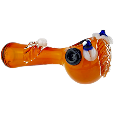4.5″ FUME FLOWER & BEE GLASS HAND PIPE