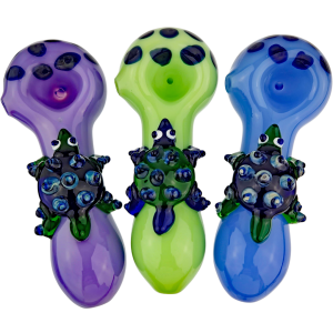 4.5″ TURTLE GLASS HAND PIPE