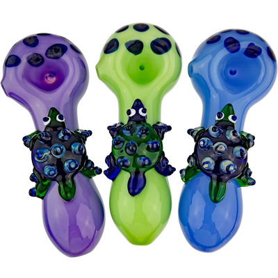 4.5″ TURTLE GLASS HAND PIPE