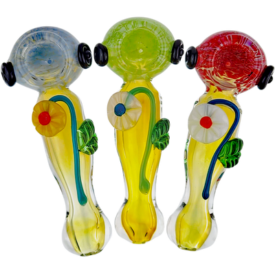 5″ FUME FLOWER GLASS HAND PIPE