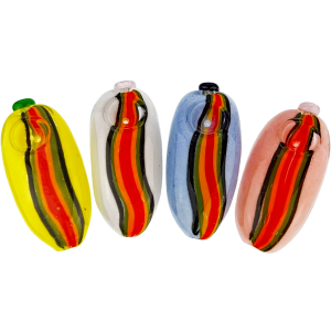 4″ ROUND RASTA STRIPE HAND PIPE
