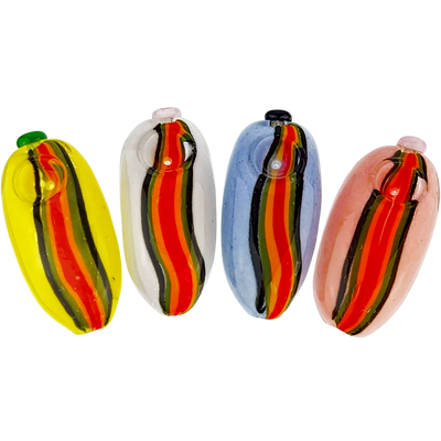 4″ ROUND RASTA STRIPE HAND PIPE
