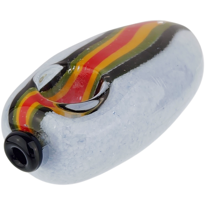 4″ ROUND RASTA STRIPE HAND PIPE