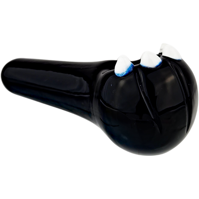 4" Glass Cat Paw Hand Pipe - view 13