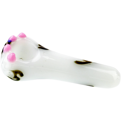 4" Glass Cat Paw Hand Pipe - view 11
