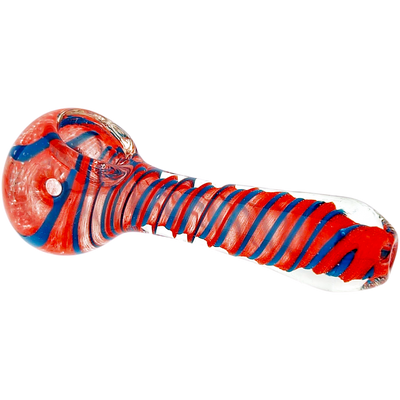 3.5" Color Spiral Glass Hand Pipe - additional view