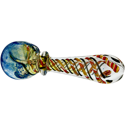 4" Glass Hand Pipe - close-up view