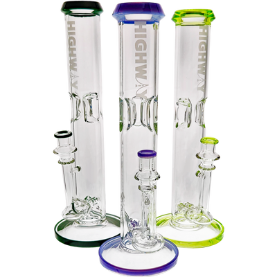 14″ HIGHWAY COLOR ACCENT TWIN TURBO STRAIGHT