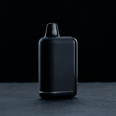 Editorial product photography on charcoal slate