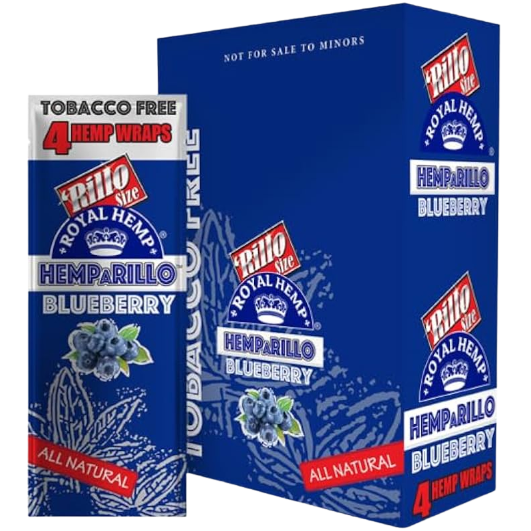 Royal Blunts Hemparillo All Natural (4 Wraps) - Blueberry - product photo