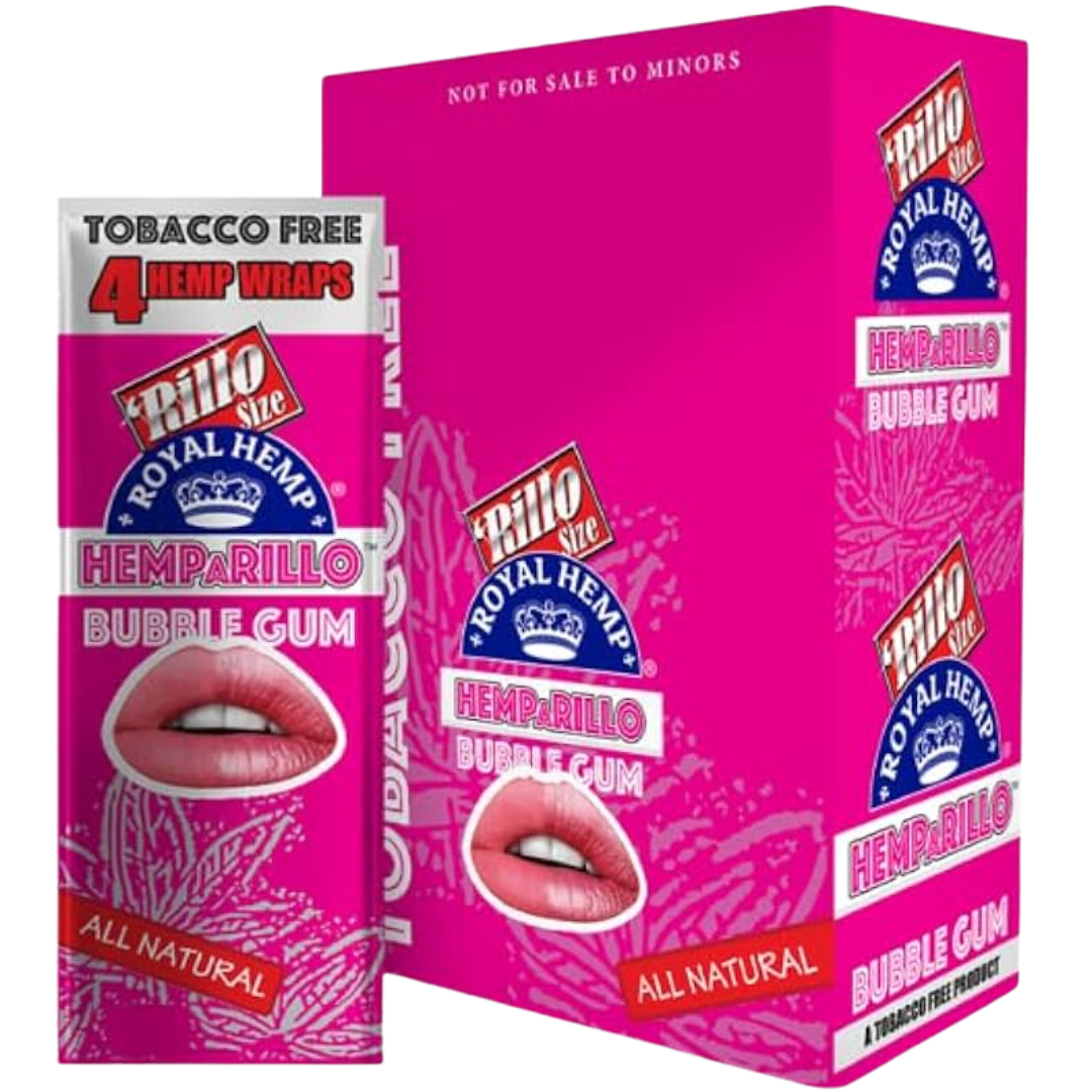 Royal Blunts Hemparillo All Natural (4 Wraps) - Bubble Gum - product photo
