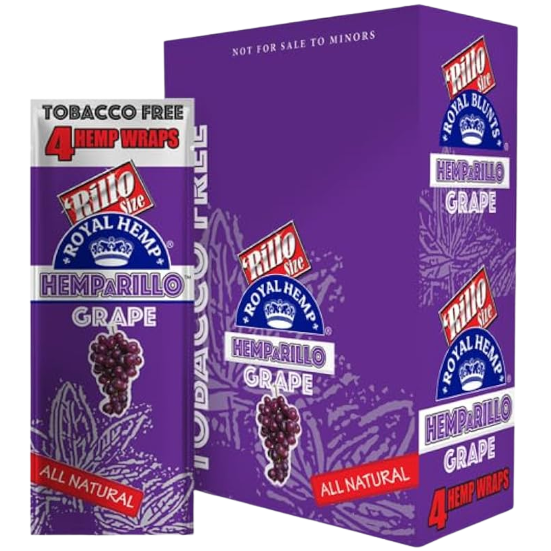 ROYAL BLUNTS HEMPARILLO ALL NATURAL (4 WRAPS) – GRAPE