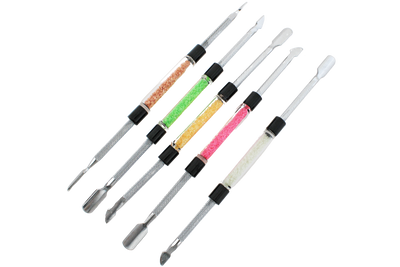 6″ Double Ended Rock Dab Tool in orange, green, yellow, pink and white