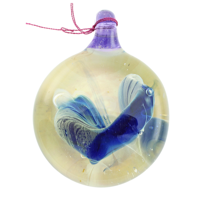 1.75″ BLUE INSIDE WORKED PENDANT