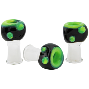 2″ 14MM FEMALE BLACK & SLYME TRIANGLE BOWL