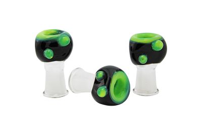 2″ 14MM FEMALE BLACK & SLYME TRIANGLE BOWL