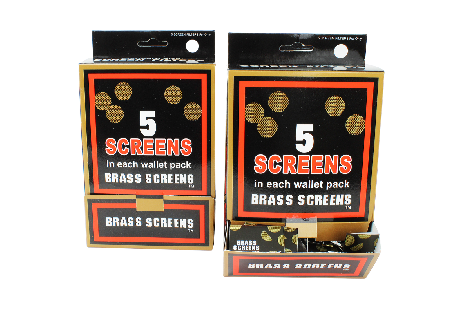 BOX OF SCREENS – BRASS