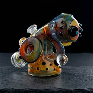Kerby Space Bot on dark slate surface - Oil Slick Pad