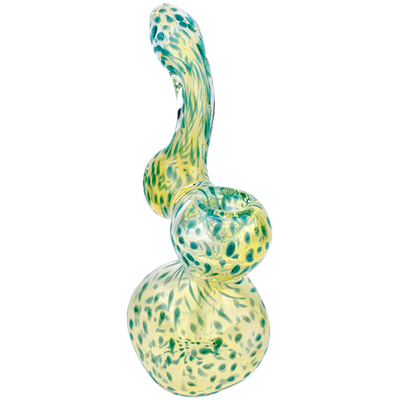 7″ Polka Dot Fume Square Body Bubbler