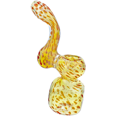 7″ Polka Dot Fume Square Body Bubbler