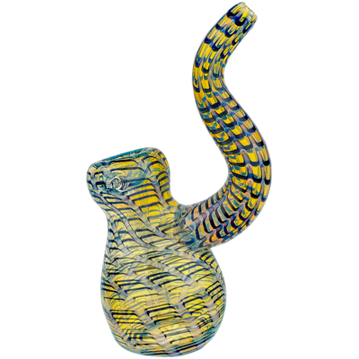 7″ Fume Color Wrap Trunk Neck Bubbler