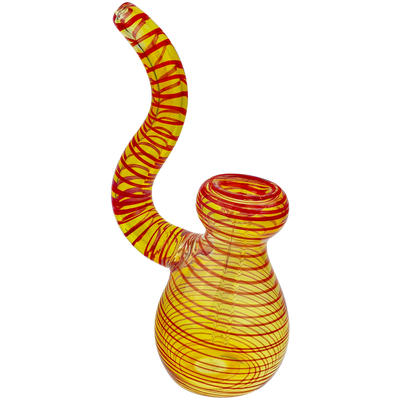 7″ Fume Color Wrap Trunk Neck Bubbler