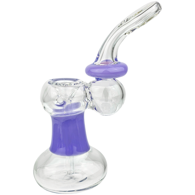 7" Color Accent Waist & Neck Maria Bubbler - close-up view