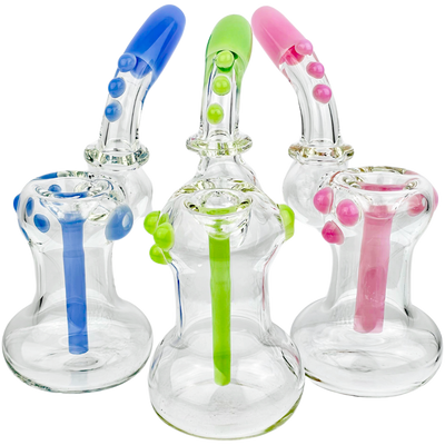 6.5″ OPAQUE COLOR ACCENT 3 DOT BUBBLER