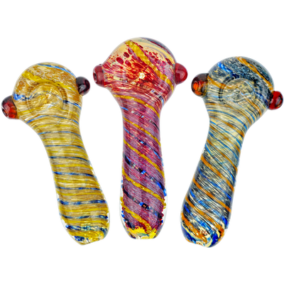 5″ FRIT COLOR SWIRL FUME HAND PIPE