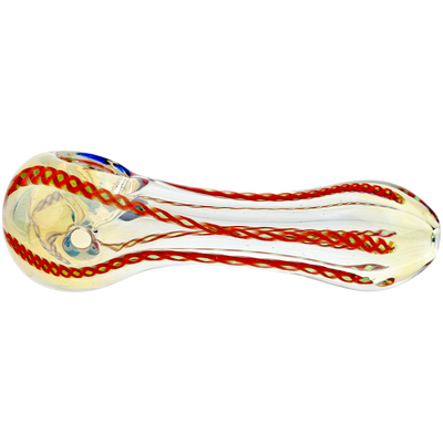 4.5″ Twisted Cane Fume Hand Pipe