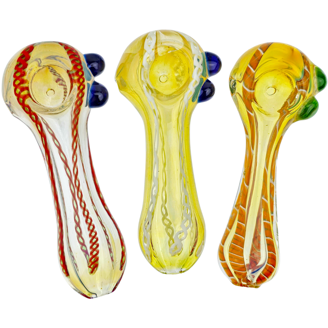 4.5″ TWISTED CANE FUME HAND PIPE