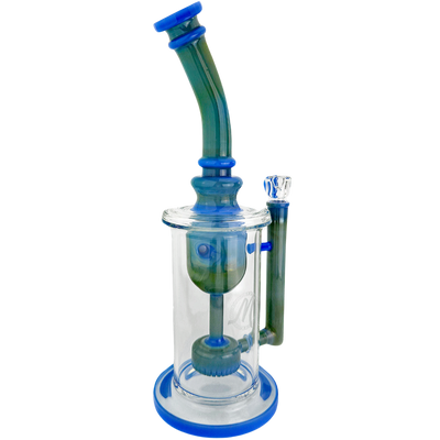 11" Monark Color Fume Taurus Bong - close-up view