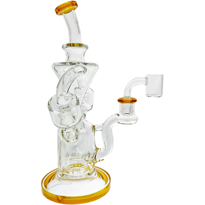 10" Monark Color Accent Dual Chamber Recycler - detail view