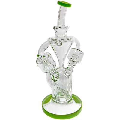 10" Monark Color Accent Dual Chamber Recycler - close-up view