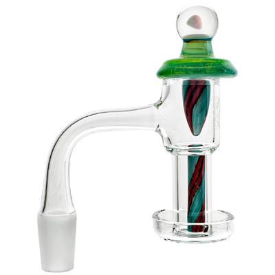 14 M 90° Color Ribbon w/ Opal Slurper Carb Cap & Pillar Banger Set