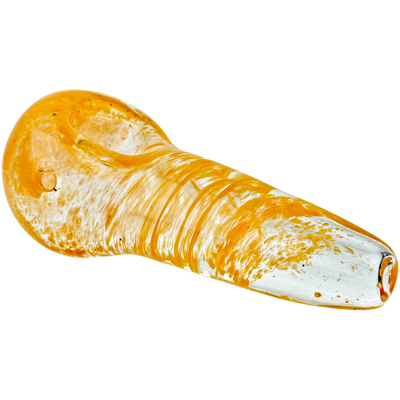 3.5″ Clear w/ Color Frit Twist Hand Pipe