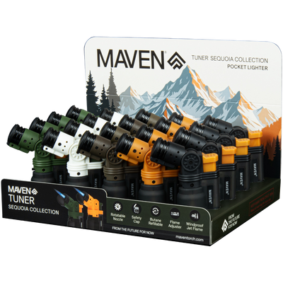 MAVEN TUNER SEQUOIA COLLECTION TRANSPARENT TORCH – 20 PACK DISPLAY by Maven