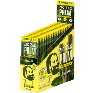 ZIG ZAG MINI PALM ROLLS CARTON 2PK – BANANA
