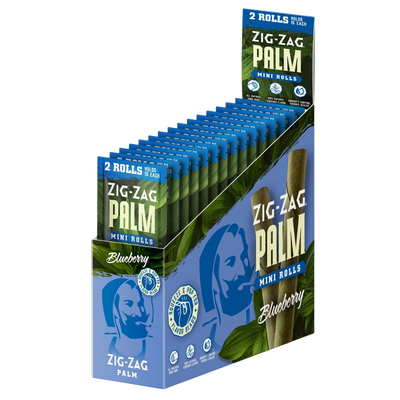 ZIG ZAG MINI PALM ROLLS CARTON 2PK – BLUEBERRY