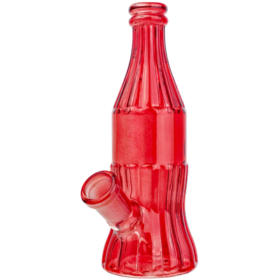 6" Colored Glass Soda Bottle Rig - alternate angle