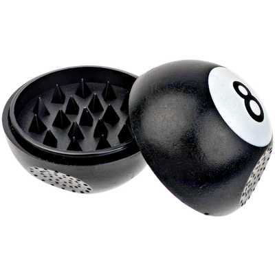 2" Plastic 8 Ball Grinder - detail view