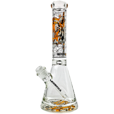 14" Wormhole Animal Graphic Thick Base Beaker