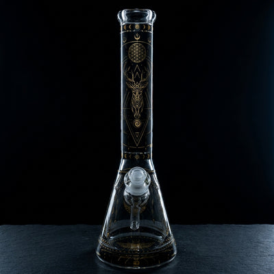 Editorial product photography on charcoal slate