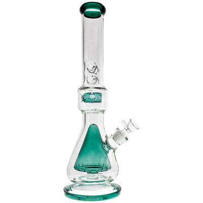 17" Color Accent Venetian Cone & Donut Perc Beaker