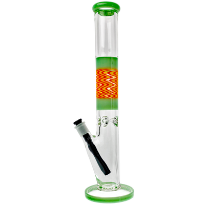 17" Color Accent Wigwag Straight w/ Black Downstem