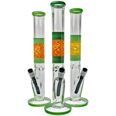 17" Color Accent Wigwag Straight w/ Black Downstem