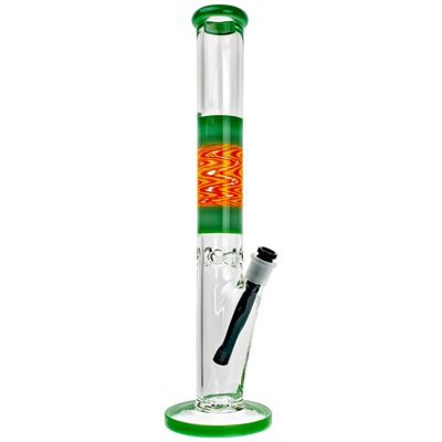 17" Color Accent Wigwag Straight w/ Black Downstem