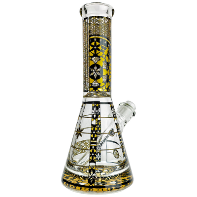 10" Wormhole Mandala Graphic Beaker