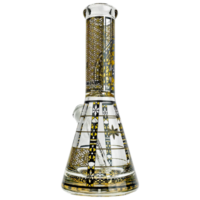10" Wormhole Mandala Graphic Beaker
