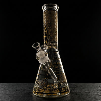 Editorial product photography on charcoal slate